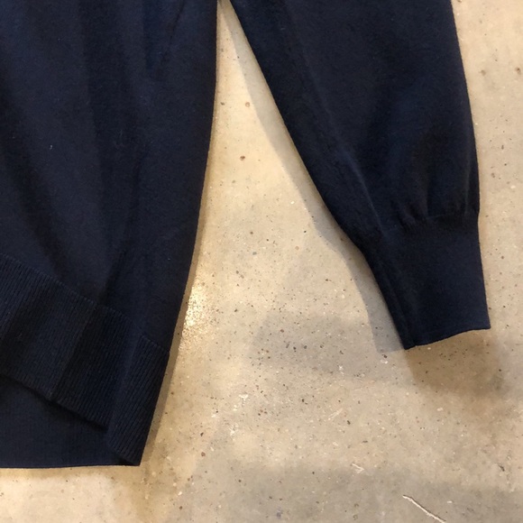 Weekend MaxMara Sottile Dark Blue Viscose-Blend Cardigan - Picture 7 of 10